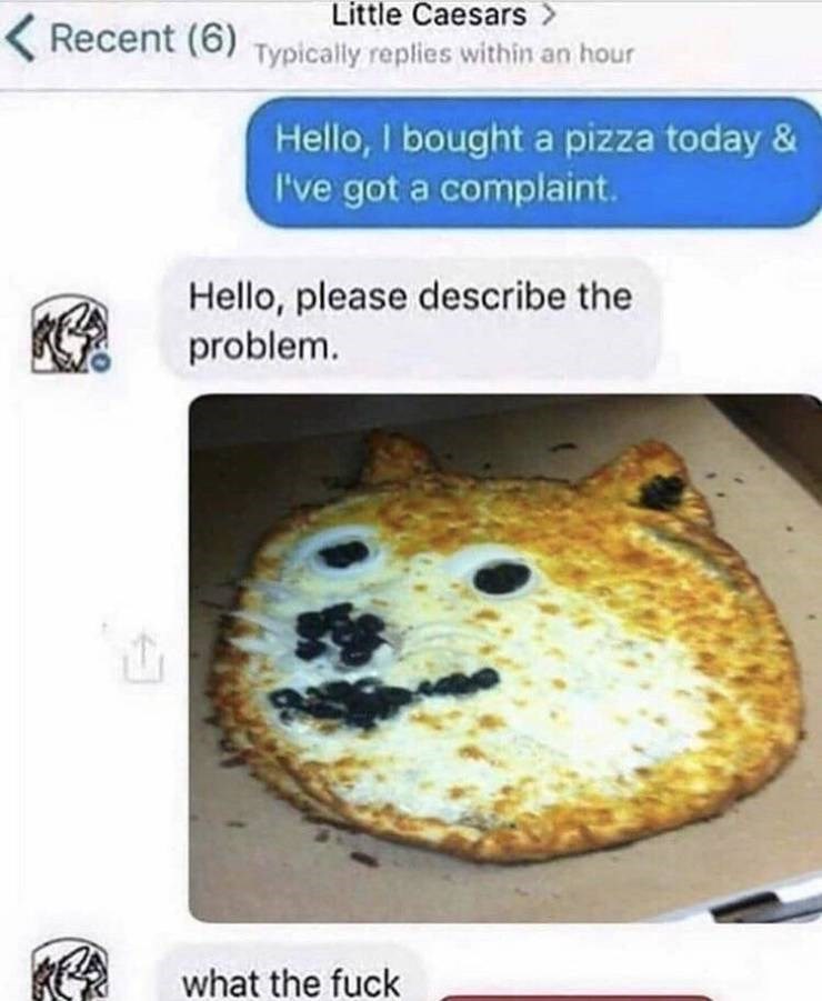 pizza complaint